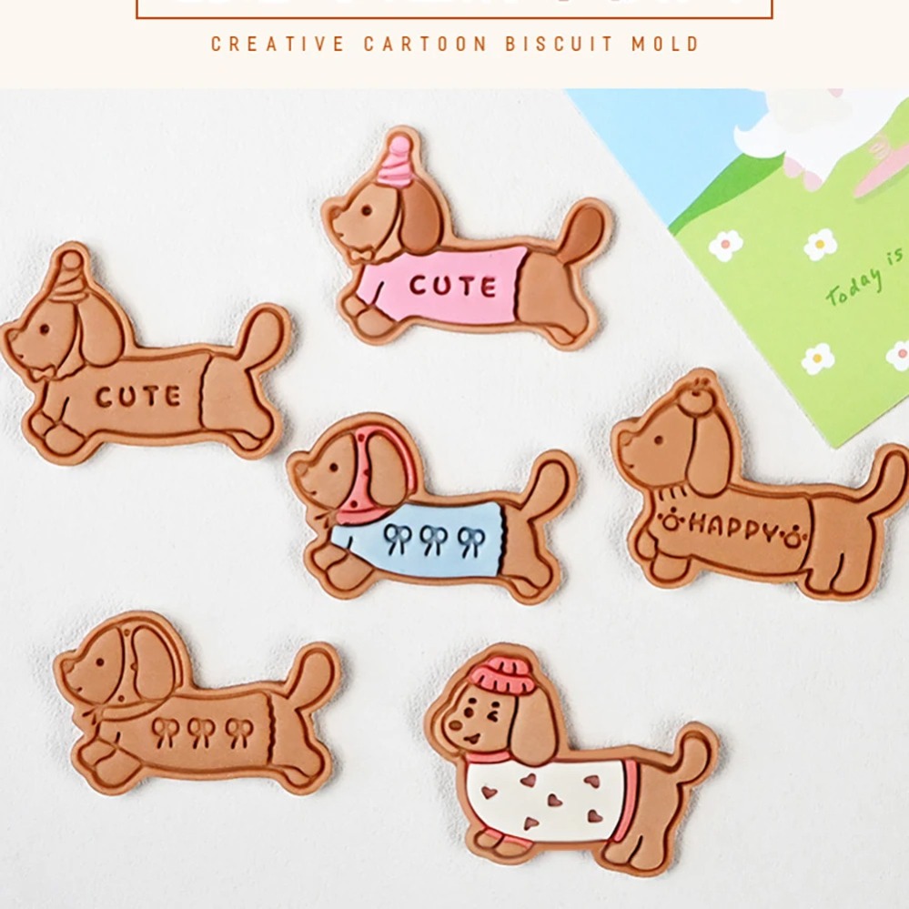 Kitchen Baking Cookies - แม่พิมพ์คุกกี้ ลายการ์ตูนสุนัข ตัวตัดคุกกี้ แม่พิมพ์บิสกิต อุปกรณ์ทำขนม อุปกรณ์อบขนม