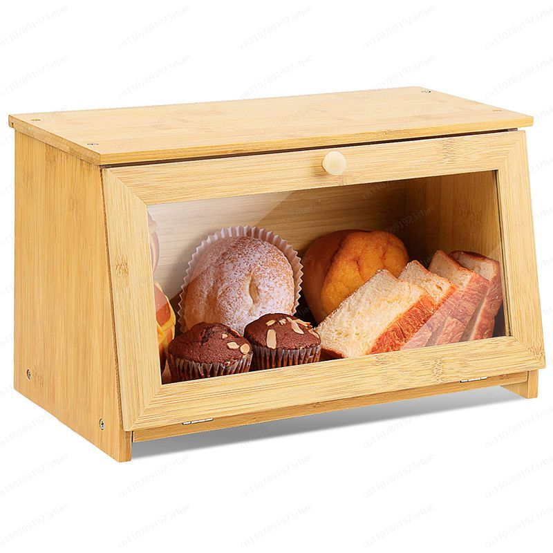 Kitchen Cabinet Baking Organizer - ตู้โชว์ขนมปังพร้อมประตูกระจก, ที่จัดระเบียบอุปกรณ์ทำขนมในครัว, ชั้นวางหนังสืออเนกประสงค์