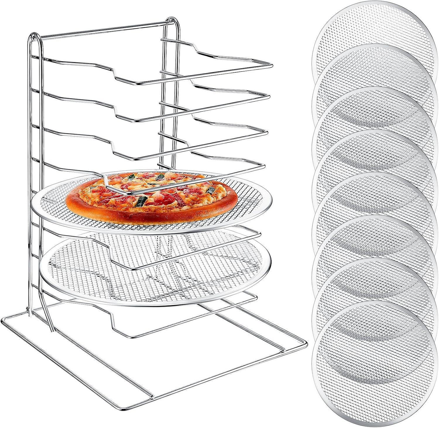 ชั้นวางพิซซ่า 8 ชั้น พร้อมถาดอ - Kitchen Baking Products บทวิจารณ์และราคา