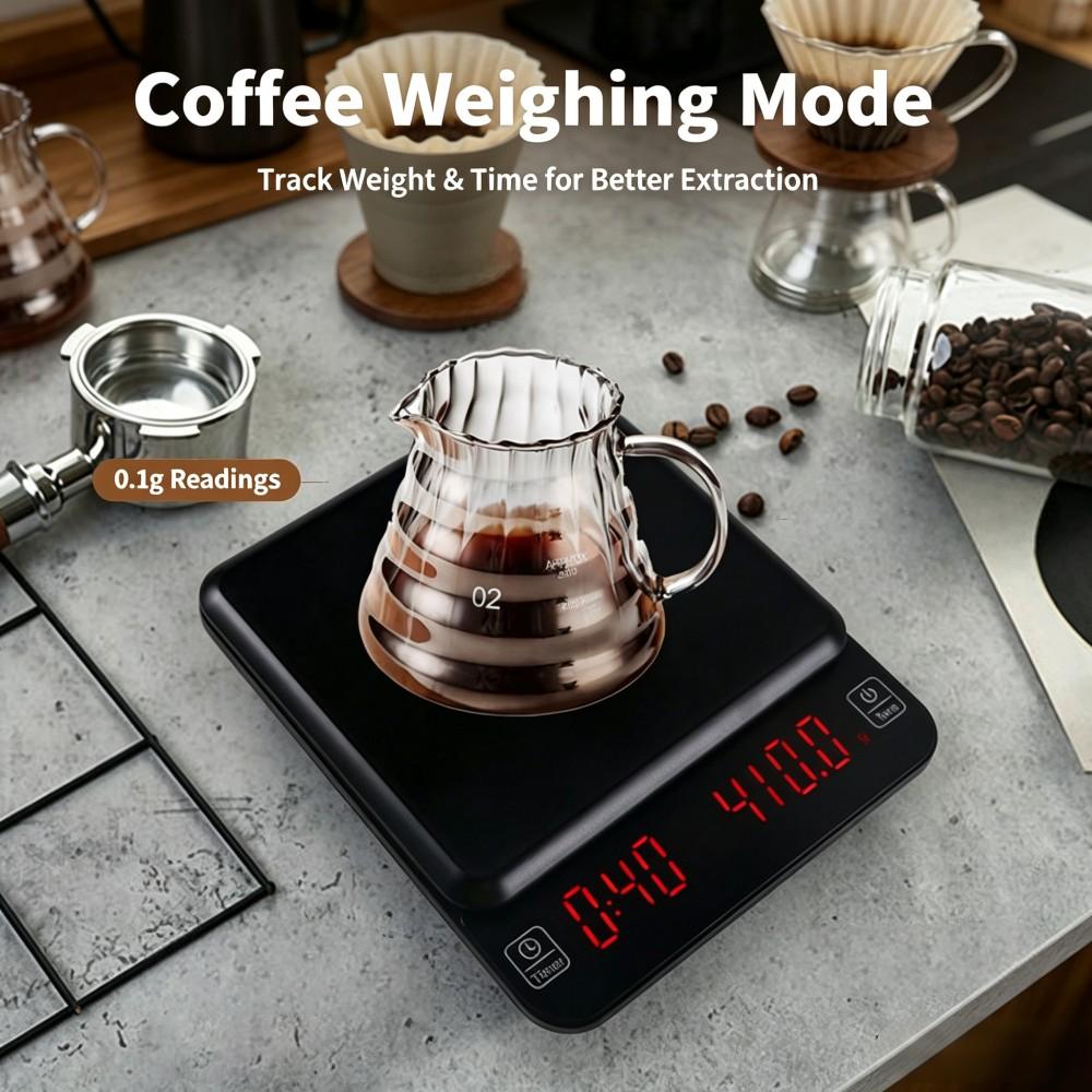 เครื่องชั่งกาแฟดิจิตอลความแม่น - Baking In Kitchen บทวิจารณ์และราคา
