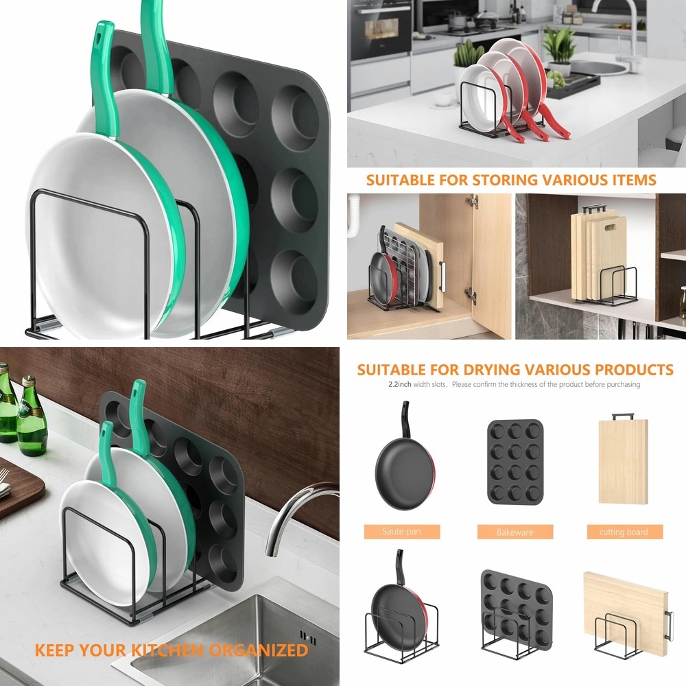 ที่จัดระเบียบกระทะสำหรับตู้ครั - Kitchen Cabinet Baking Organizer บทวิจารณ์และราคา