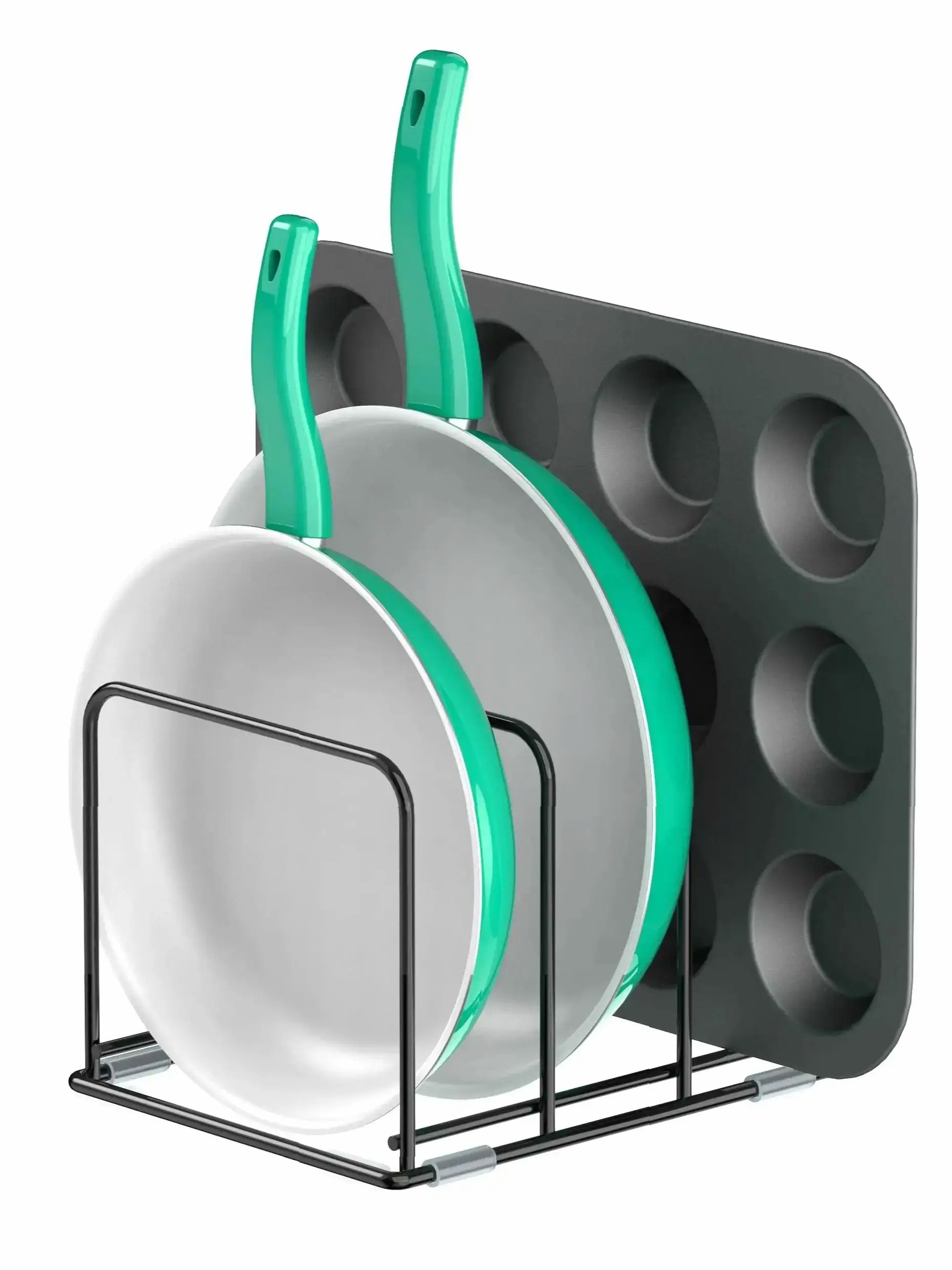 ที่จัดระเบียบกระทะสำหรับตู้ครั - Kitchen Cabinet Baking Organizer บทวิจารณ์และราคา