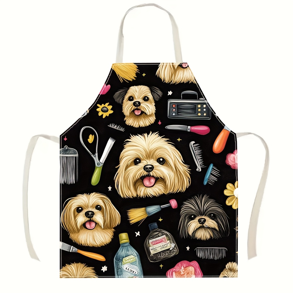 ผ้ากันเปื้อนช่างตัดขนสุนัขลายต - Kitchen Baking Background บทวิจารณ์และราคา
