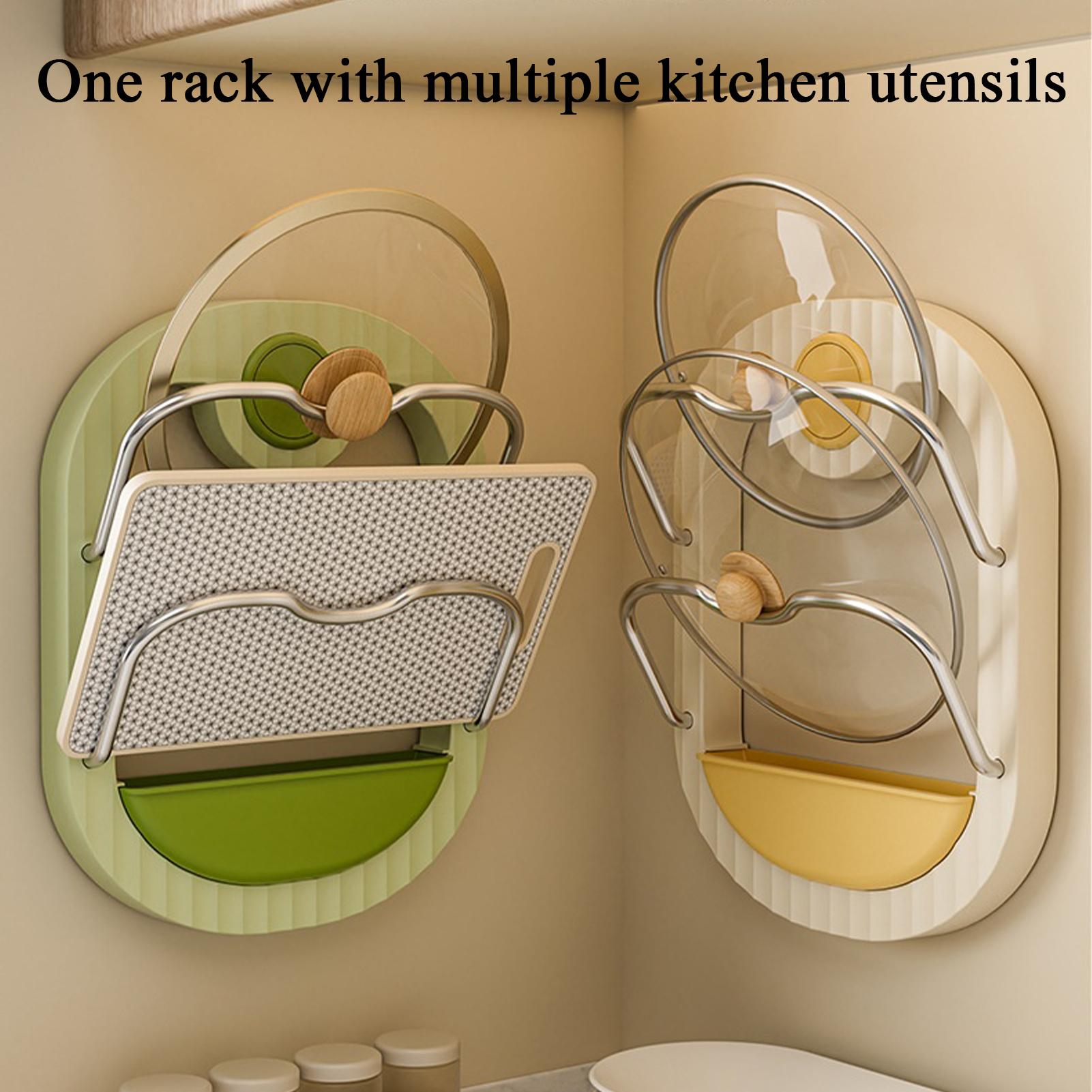 ที่วางฝาหม้อ 2 ชั้น แบบติดผนัง - Kitchen Cabinet Baking Organizer บทวิจารณ์และราคา