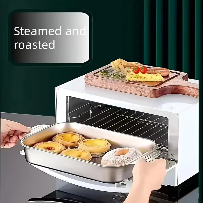 ถาดอบสแตนเลสทรงลึกพร้อมฝาปิด ถ - Kitchen Baking Products บทวิจารณ์และราคา