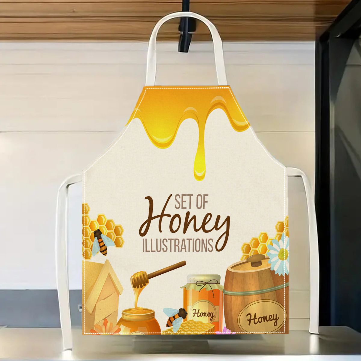 ผ้ากันเปื้อนลายผึ้งน่ารัก 1 ชิ - Kitchen Baking Gift Ideas บทวิจารณ์และราคา