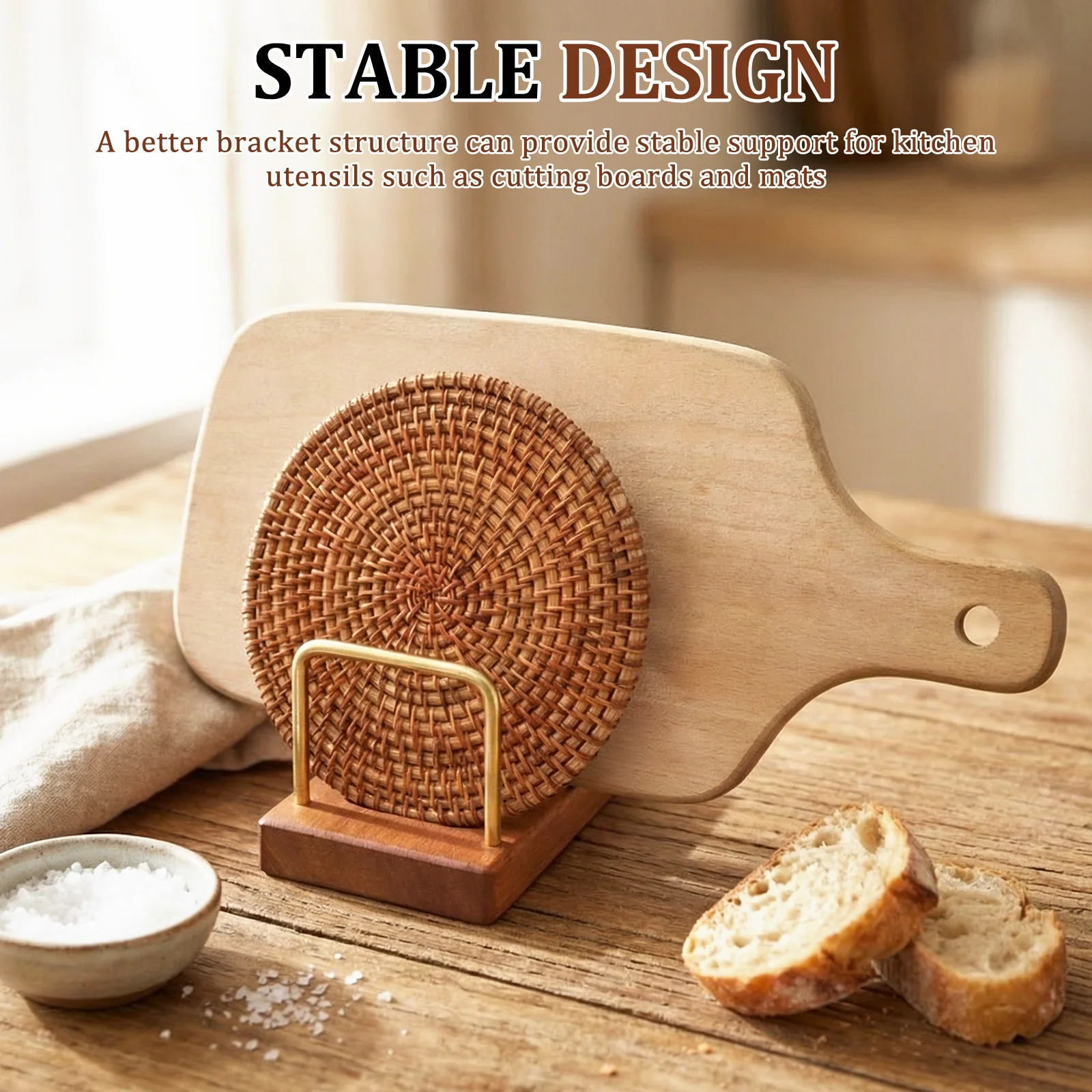 ที่วางฝาหม้อ ที่จัดเก็บเขียง ฐ - Kitchen Cabinet Baking Organizer บทวิจารณ์และราคา