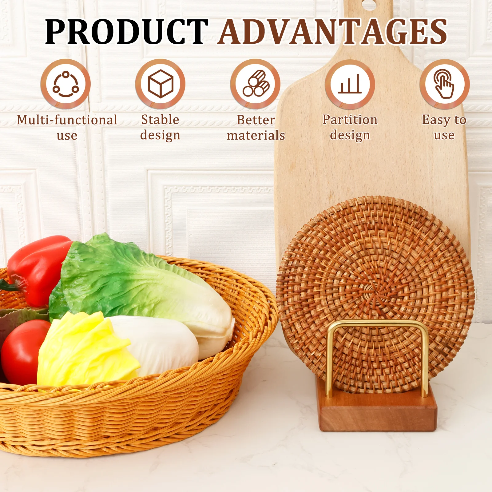 ที่วางฝาหม้อ ที่จัดเก็บเขียง ฐ - Kitchen Cabinet Baking Organizer บทวิจารณ์และราคา