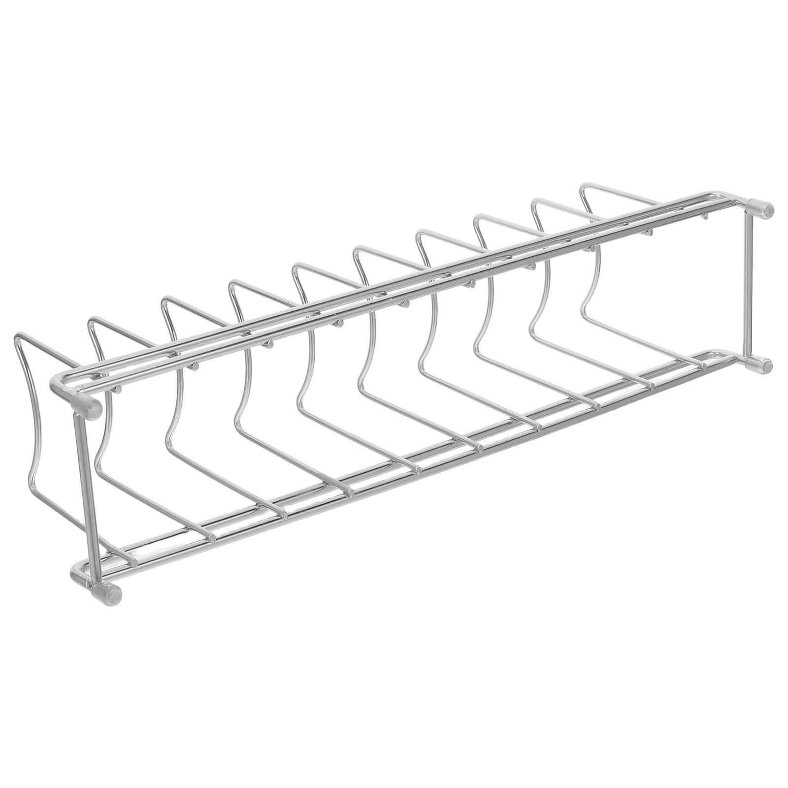 ชั้นวางฝาหม้อสแตนเลส 9 ช่อง สำ - Kitchen Cabinet Baking Organizer บทวิจารณ์และราคา
