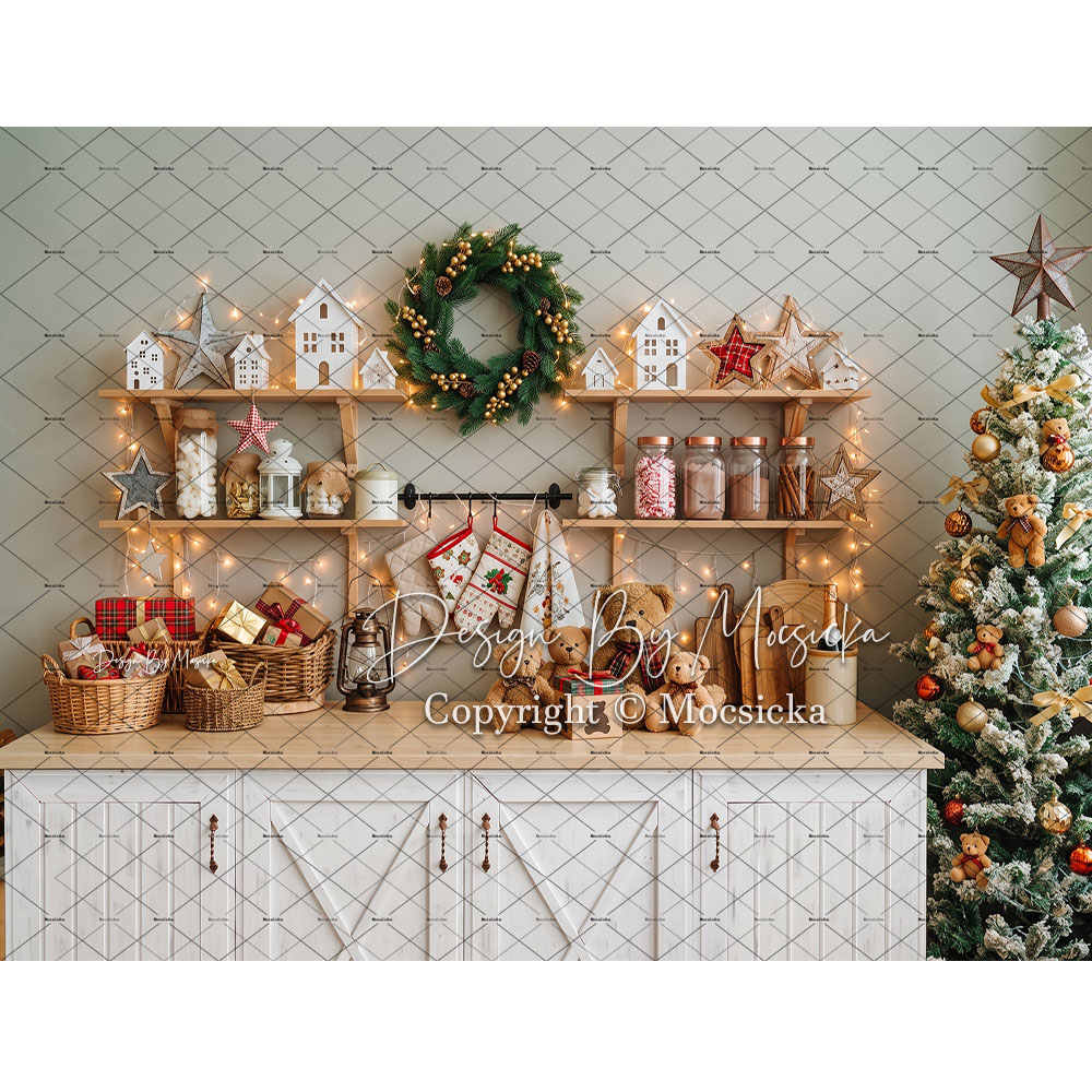 ฉากหลังถ่ายภาพคริสต์มาสขนมปังข - Kitchen Baking Background บทวิจารณ์และราคา