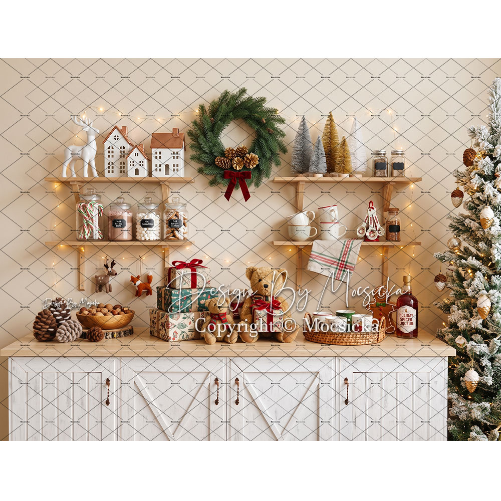 ฉากหลังถ่ายภาพคริสต์มาสขนมปังข - Kitchen Baking Background บทวิจารณ์และราคา