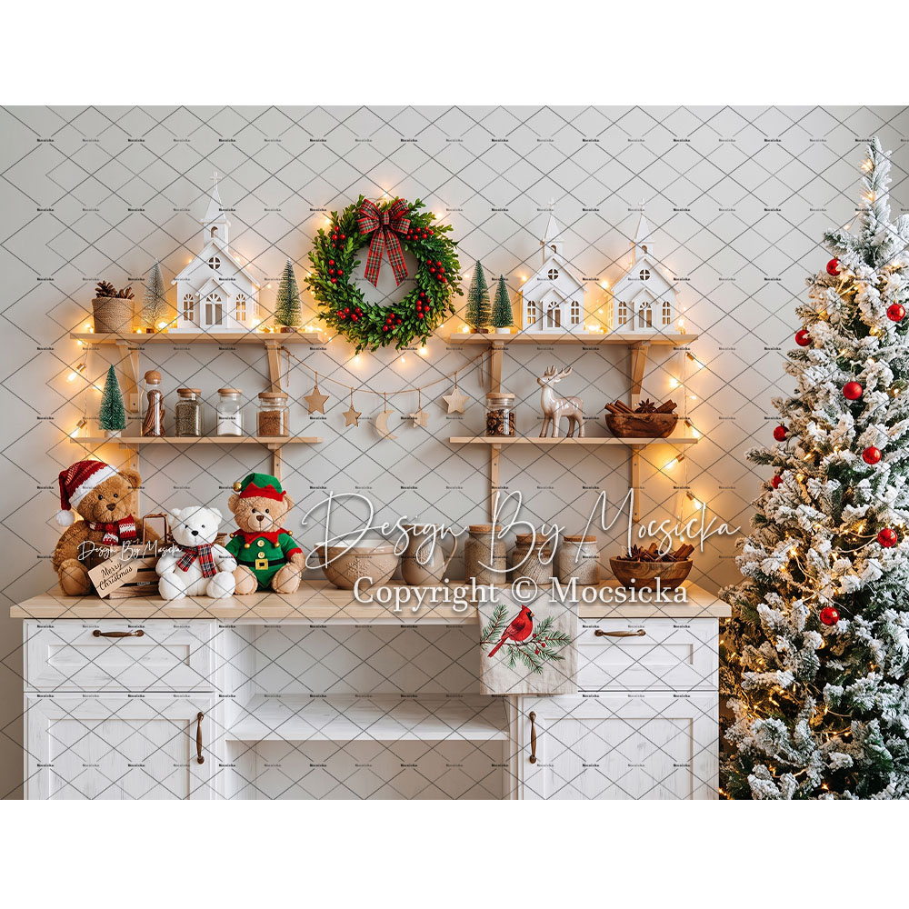 ฉากหลังถ่ายภาพคริสต์มาสขนมปังข - Kitchen Baking Background บทวิจารณ์และราคา
