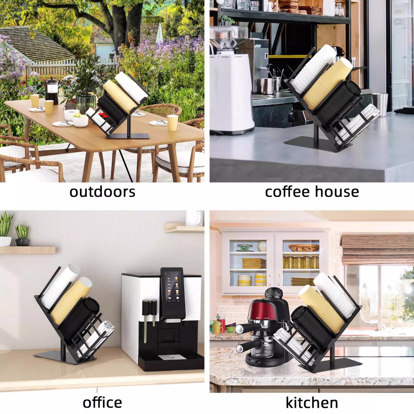 ที่วางแก้วกระดาษและฝาปิด ชั้นว - Kitchen Cabinet Baking Organizer บทวิจารณ์และราคา