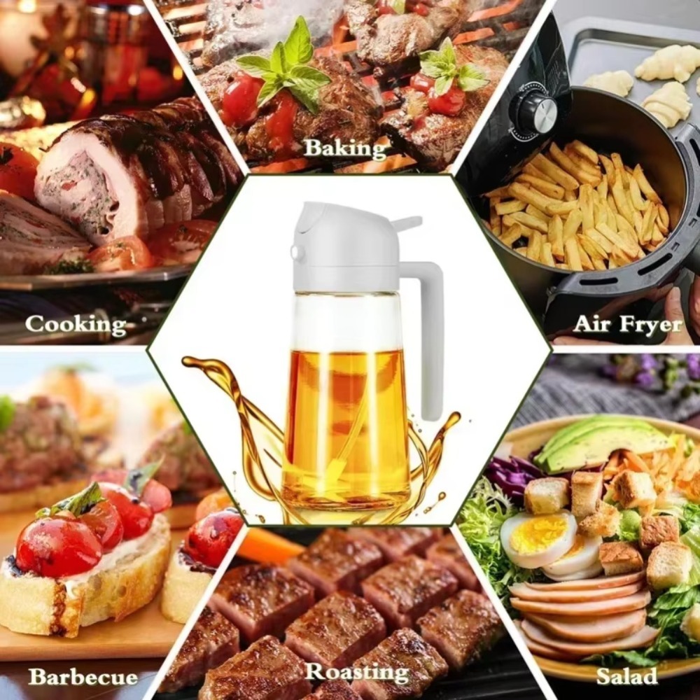 ขวดสเปรย์น้ำมันพลาสติก 2in1 ขน - Kitchen Tools In Baking บทวิจารณ์และราคา