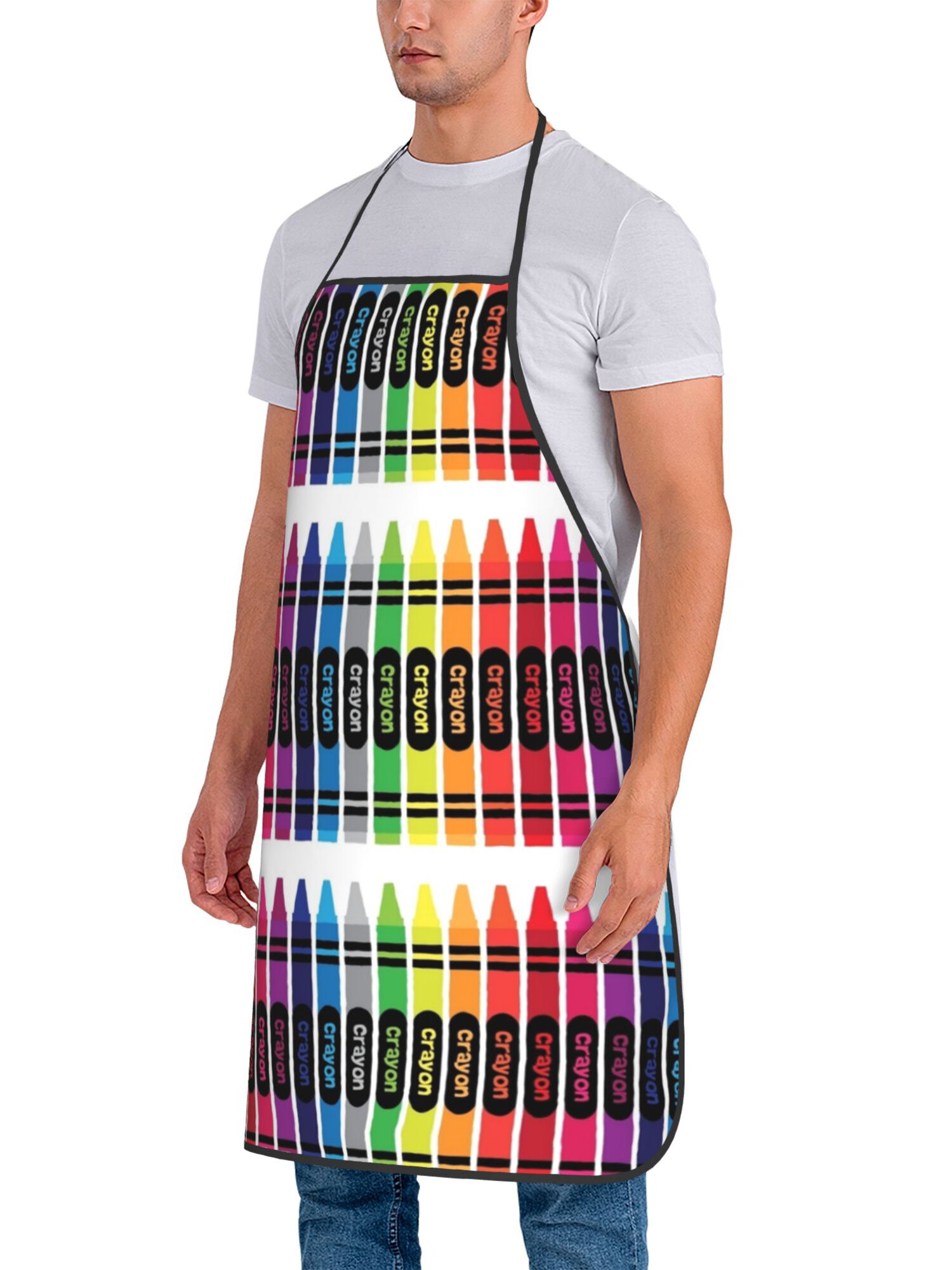 ผ้ากันเปื้อนพิมพ์ลายสีรุ้งพื้น - Kitchen Baking Background บทวิจารณ์และราคา