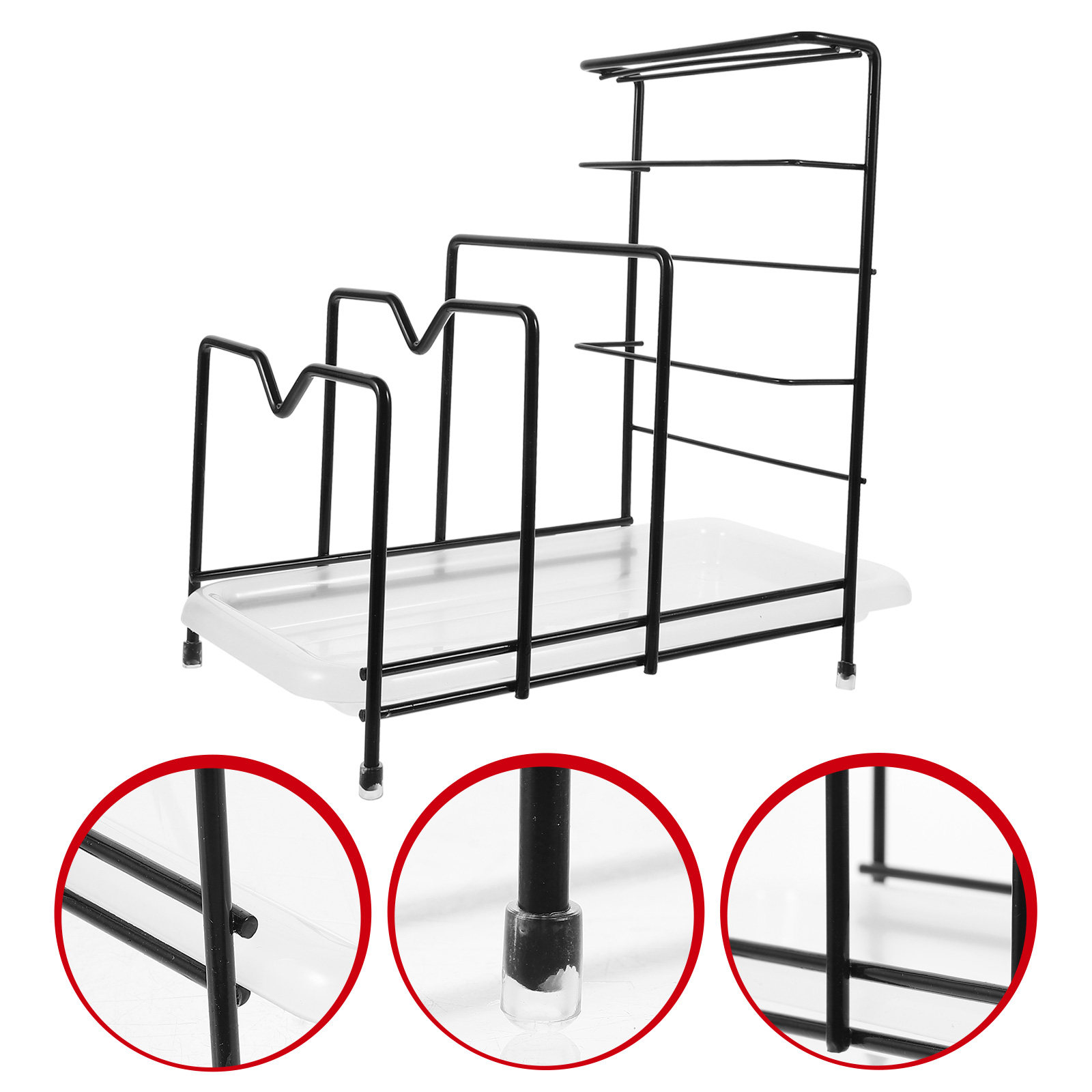 ที่จัดระเบียบฝาหม้อ ที่วางเขีย - Kitchen Cabinet Baking Organizer บทวิจารณ์และราคา