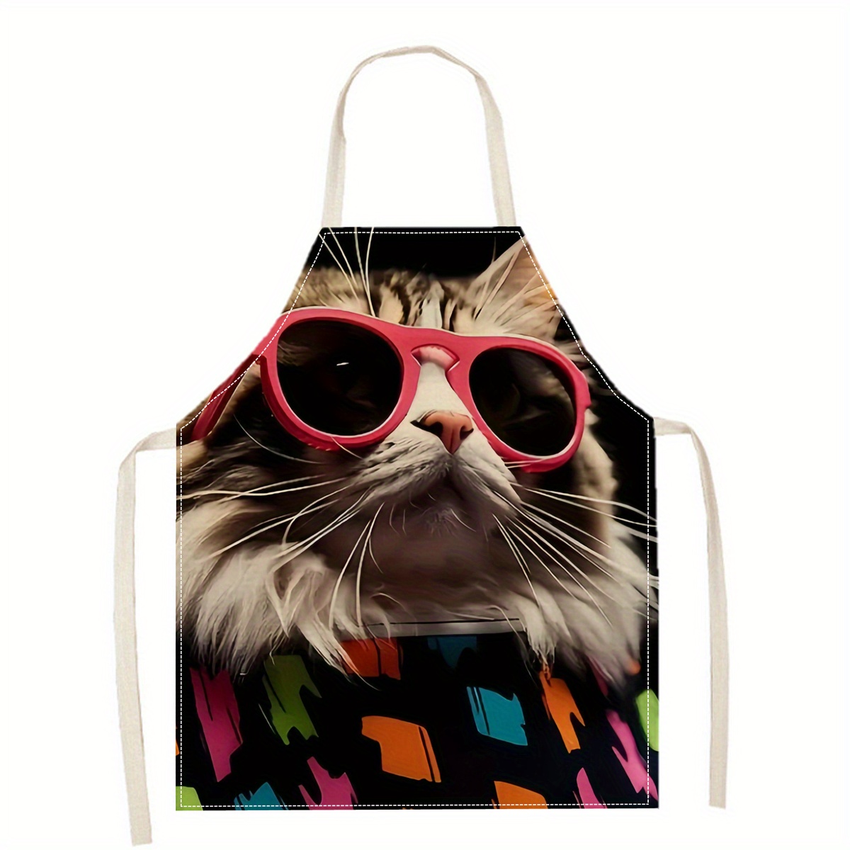 ผ้ากันเปื้อนลินินลายแมวตลกใส่แ - Kitchen Baking Gift Ideas บทวิจารณ์และราคา